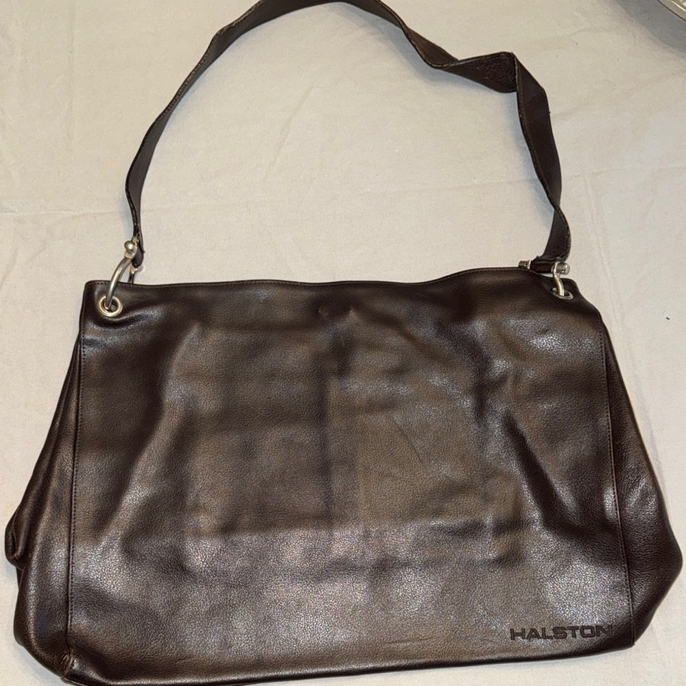 Halston Heritage Brown Leather Women's Bag
